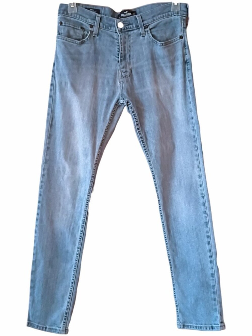 HOLLISTER Men's Epic Flex Denim Jeans Light Wash Skinny Stretch 32x30